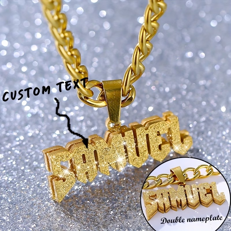 Layered Necklace Set - Custom Name Double Layer Necklace 304