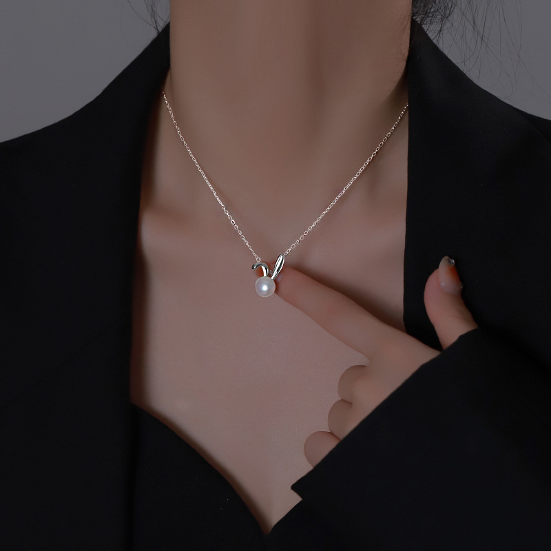Cute Rabbit Pearl Pendant Neck - Women Accessories Meaning recension och pris