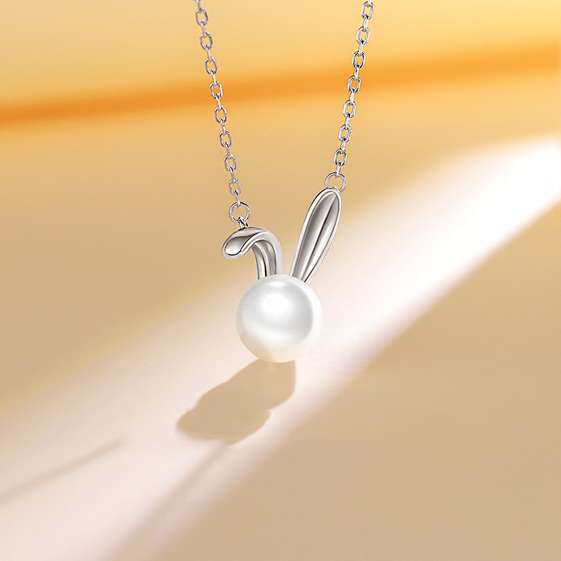 Cute Rabbit Pearl Pendant Neck - Women Accessories Meaning recension och pris