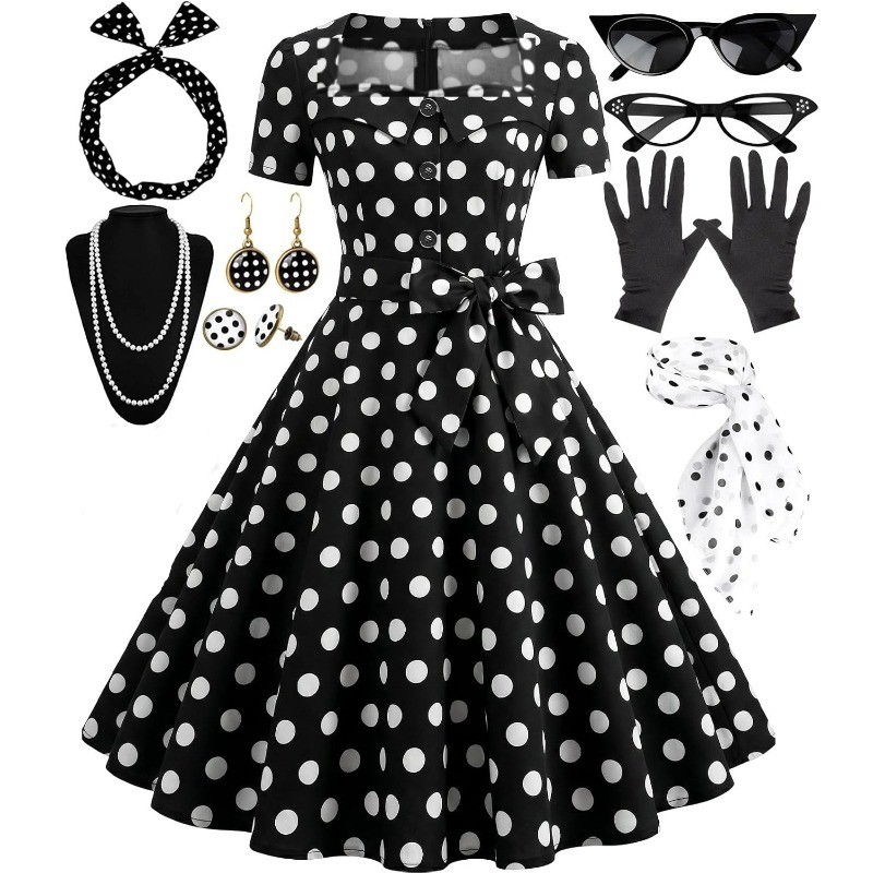 1950s Elegant Vintage Dresses  - Women'S Accessories In The 1950S recension och pris