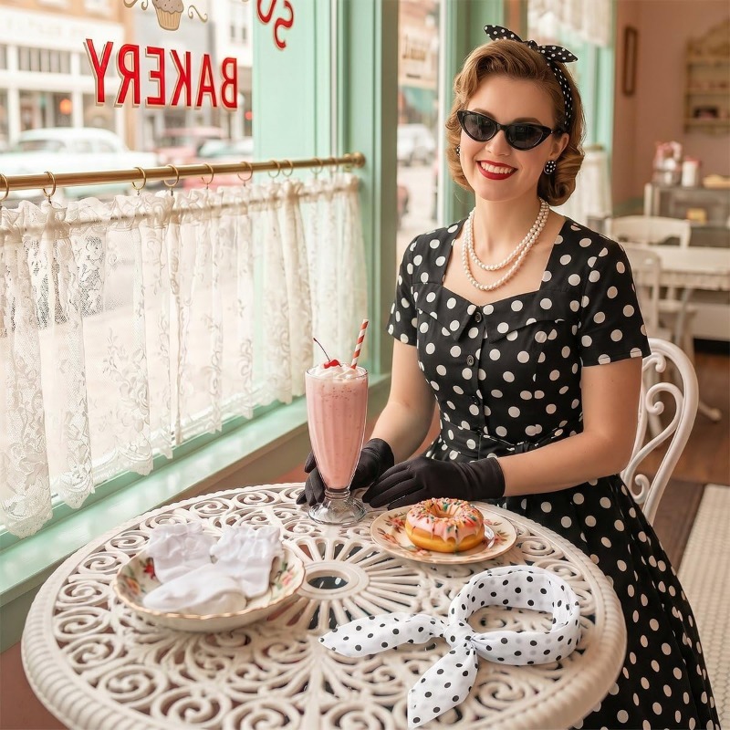1950s Elegant Vintage Dresses  - Women'S Accessories In The 1950S recension och pris