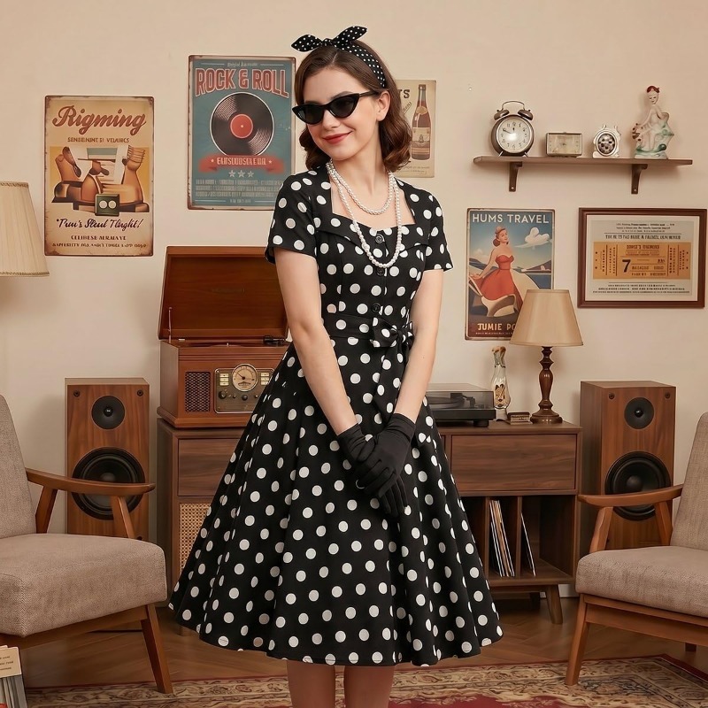 1950s Elegant Vintage Dresses  - Women'S Accessories In The 1950S recension och pris