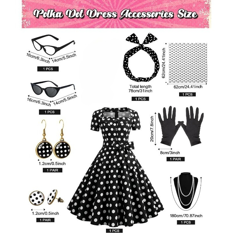 1950s Elegant Vintage Dresses  - Women'S Accessories In The 1950S recension och pris