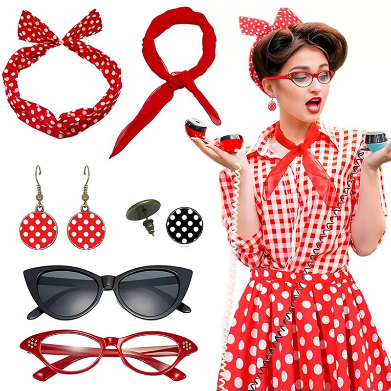 1950s Fancy Dress Costume Acce - Women'S Accessories In The 1950S recension och pris