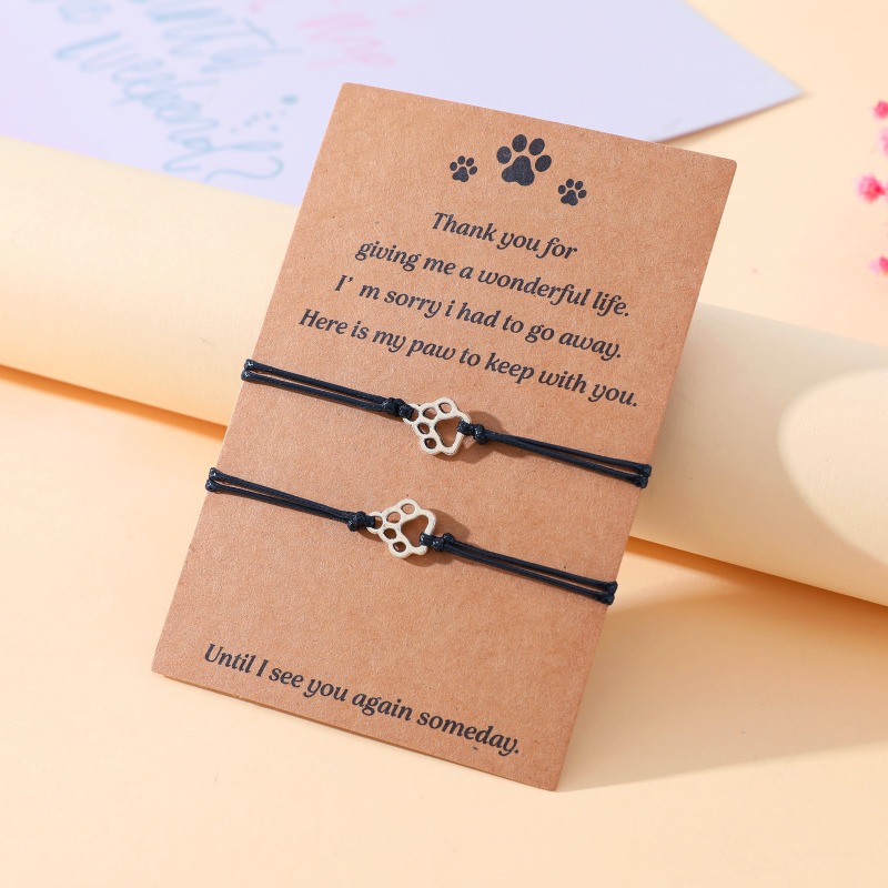 Adjustable Paw Print Couple Br - Women Accessories Meaning recension och pris