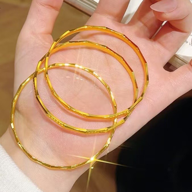 24K Gold AU999 Dragon Scale Ba - Women Accessories Meaning recension och pris