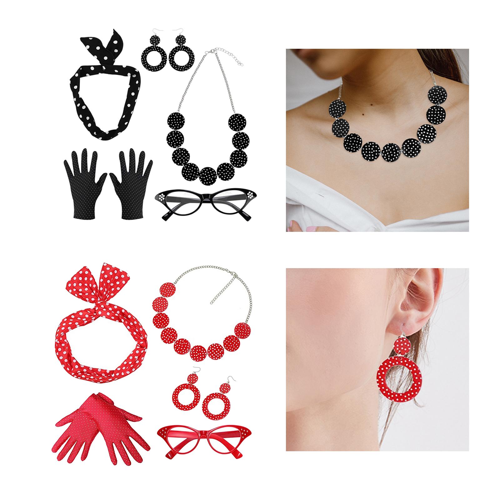 5 Pack 1950S Womens Costume Se - Women'S Accessories In The 1950S recension och pris