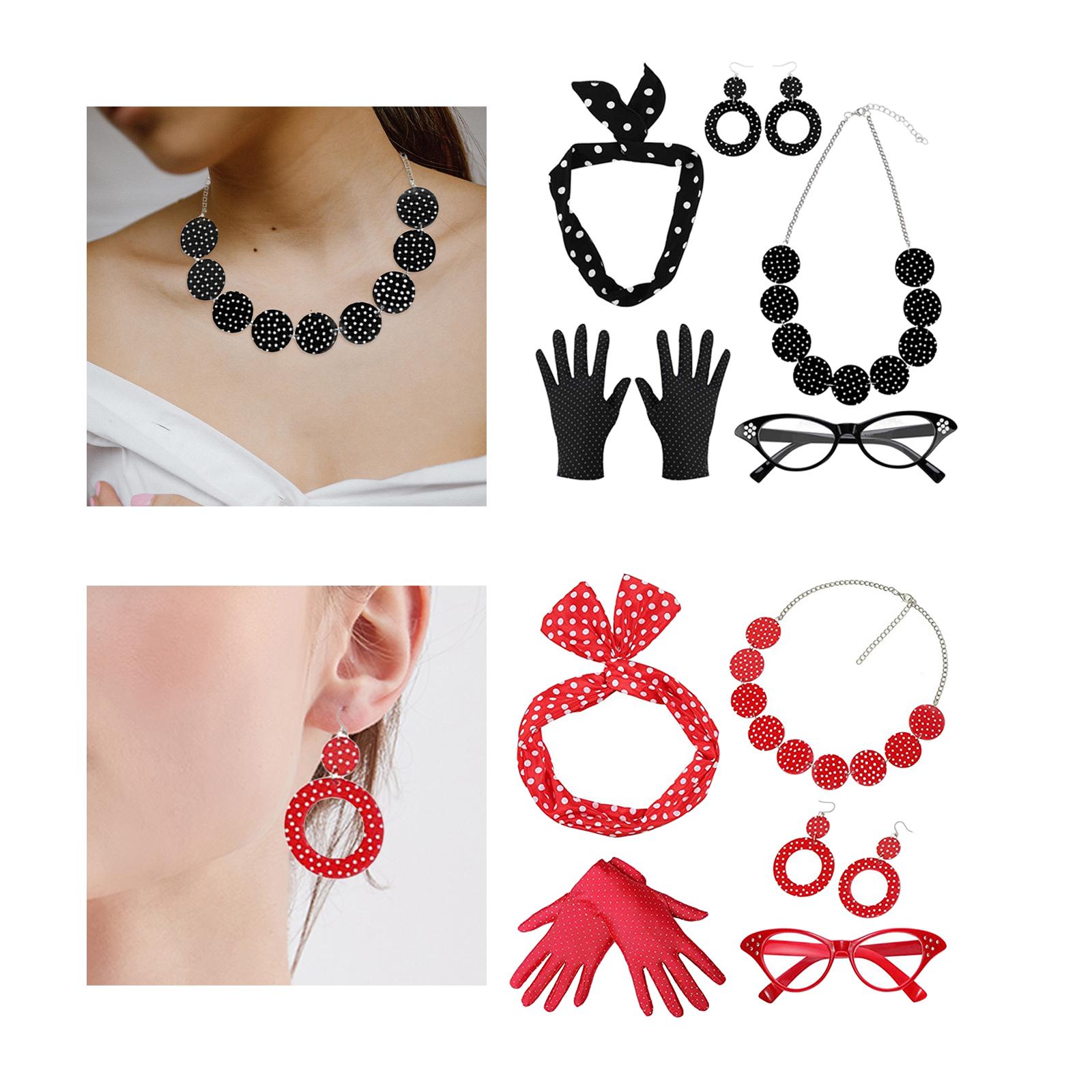 5 Pack 1950S Womens Costume Se - Women'S Accessories In The 1950S recension och pris