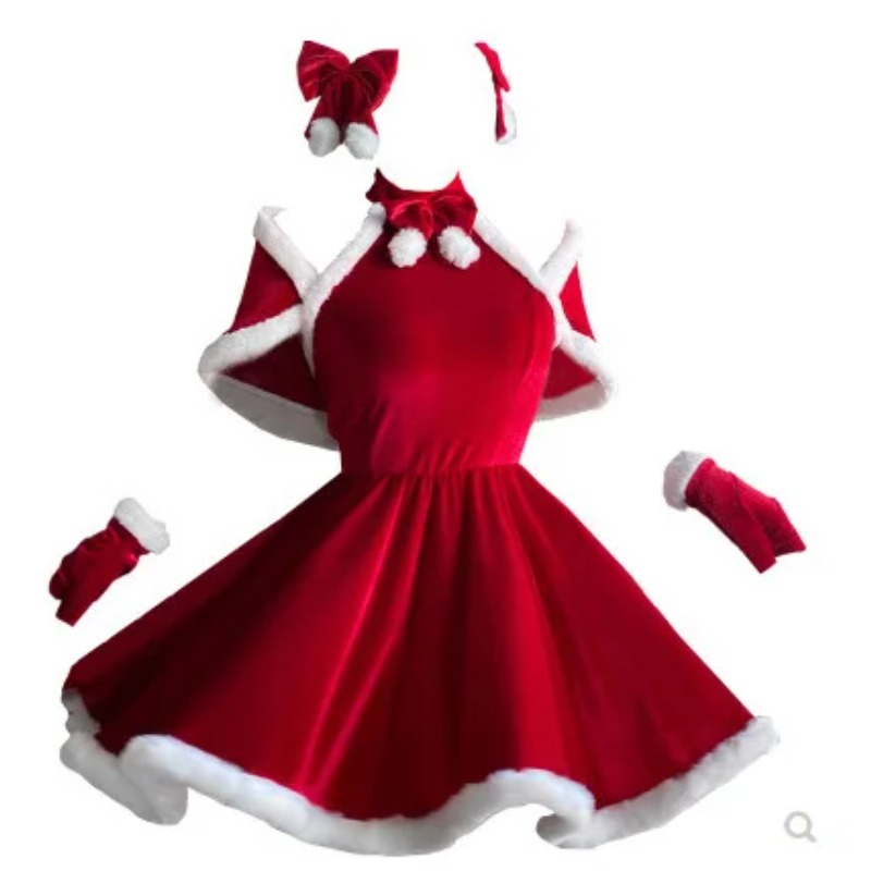 Christmas Cosplay Costume Dres - Women'S Red Accessories recension och pris