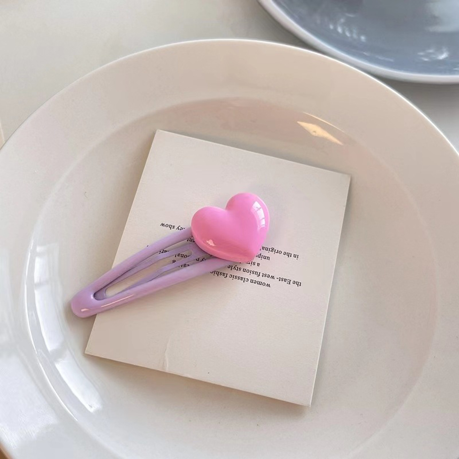 5pcs Cartoon Heart Hair Clips  - Women Accessories Wholesale China recension och pris
