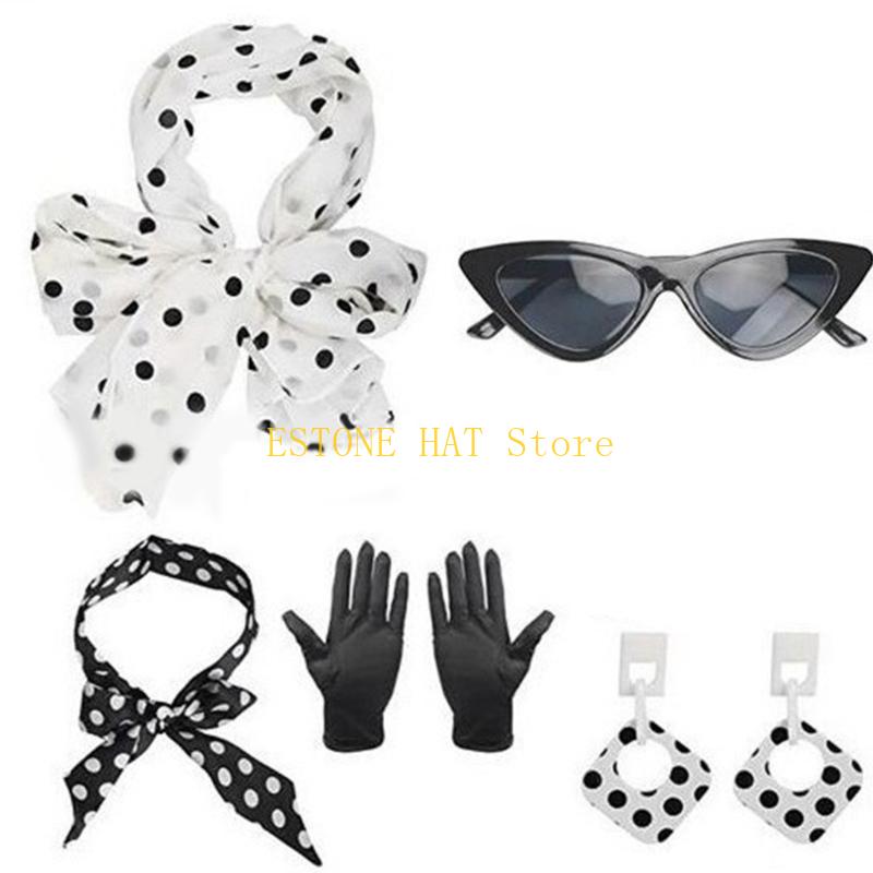 49MF 5Pieces Rockabilly Access - Women'S Accessories In The 1950S recension och pris