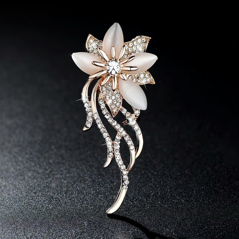 Vintage Cat's Eye Stone Orchid - Women Accessories Bouquet recension och pris