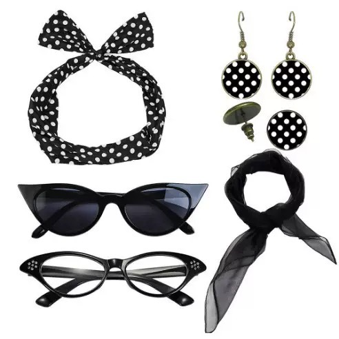 1950s Retro Party Cosplay Dres - Women'S Accessories In The 1950S recension och pris