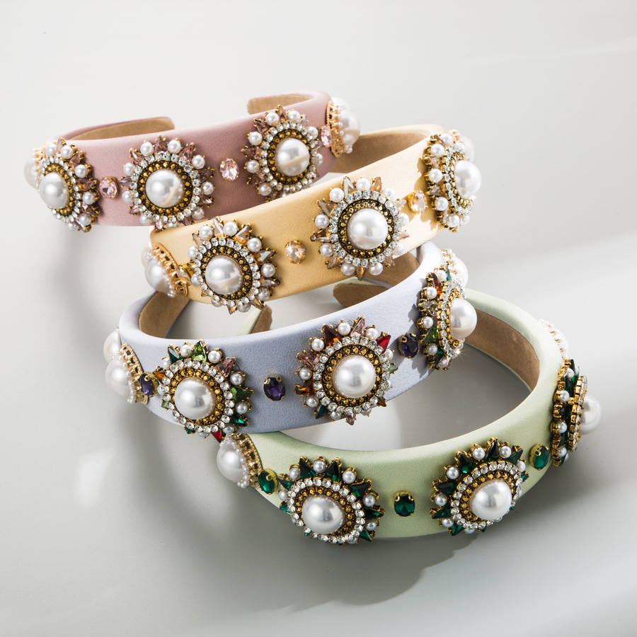 Baroque Rhinestone Headband Ha - Women Accessories Wholesale China recension och pris