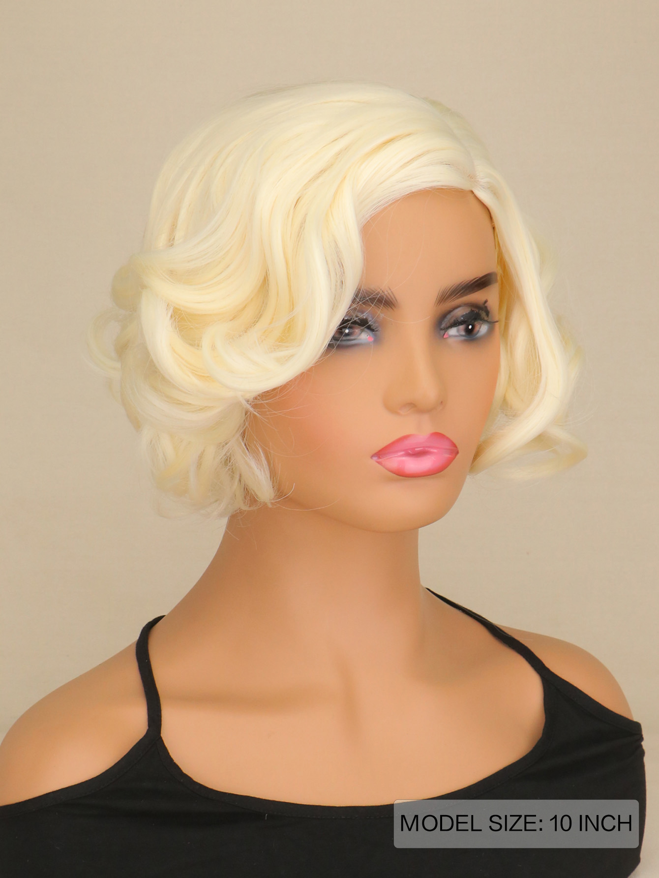 Women Synthetic Short Curly Ha - Women'S Accessories In The 1950S recension och pris