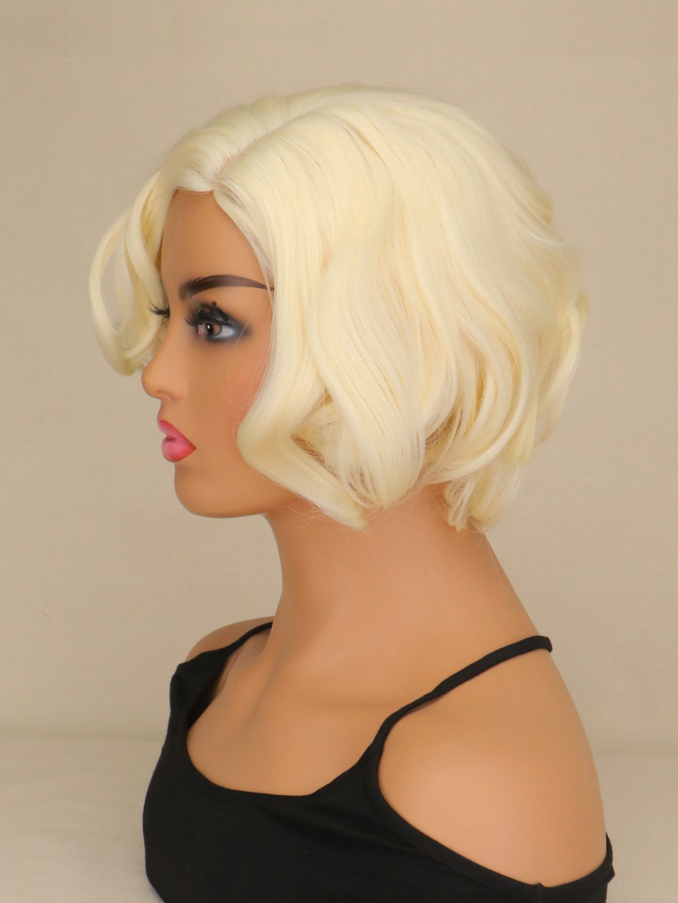 Women Synthetic Short Curly Ha - Women'S Accessories In The 1950S recension och pris