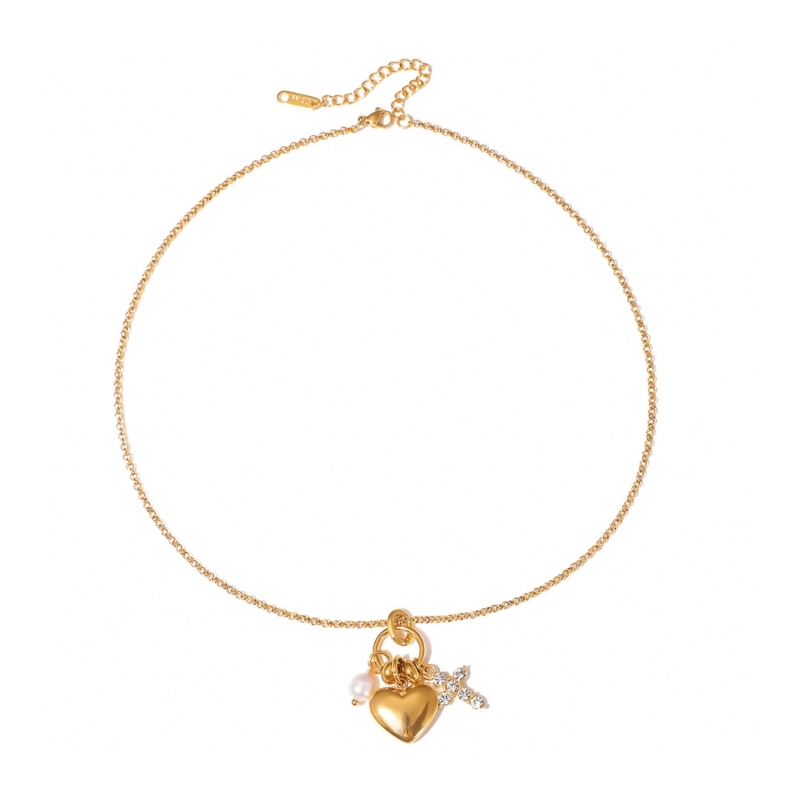 Adjustable Chain Heart Crucifi - Women Accessories Meaning recension och pris