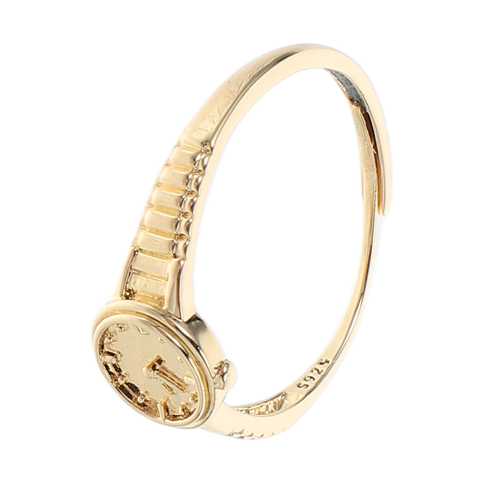 Mini Golden Clock Watch Ring A - Women'S Accessories To Wear With Watch recension och pris