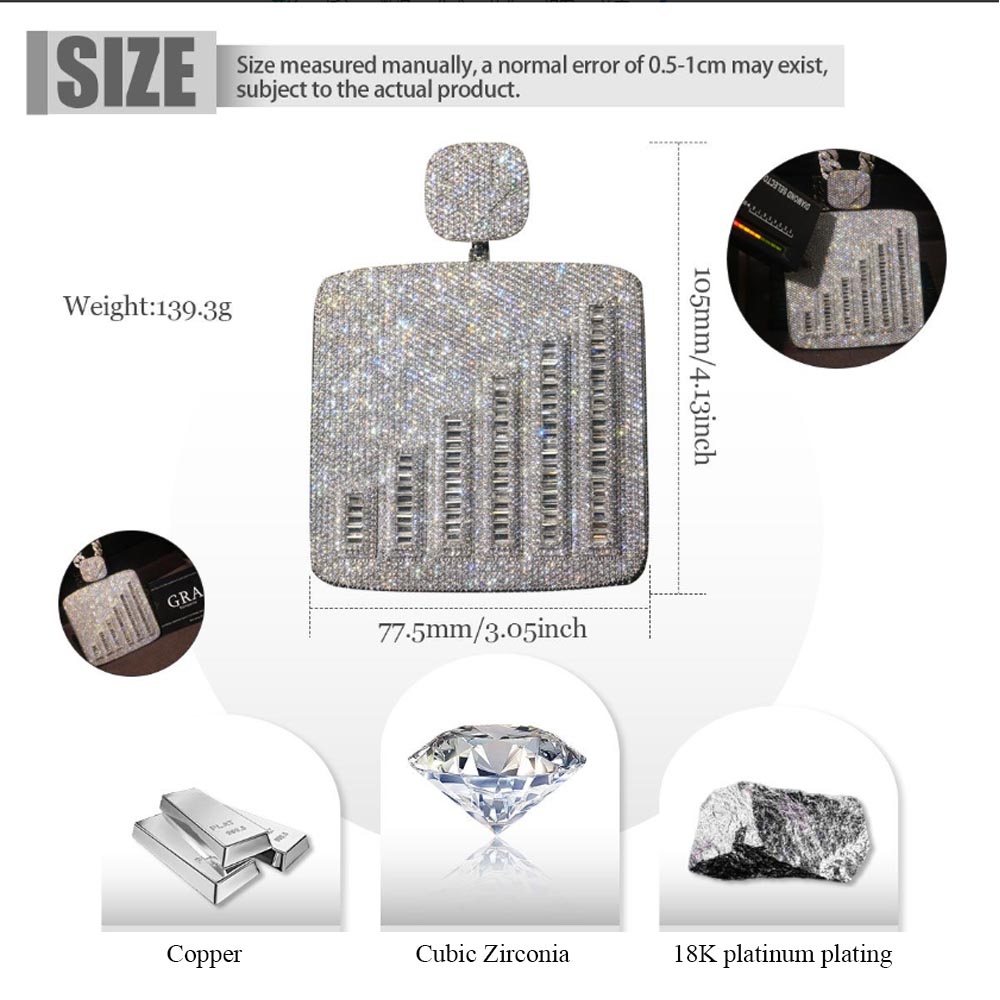 Blingbling Iced Out Hip Hop Pe - Women Accessories Meaning recension och pris