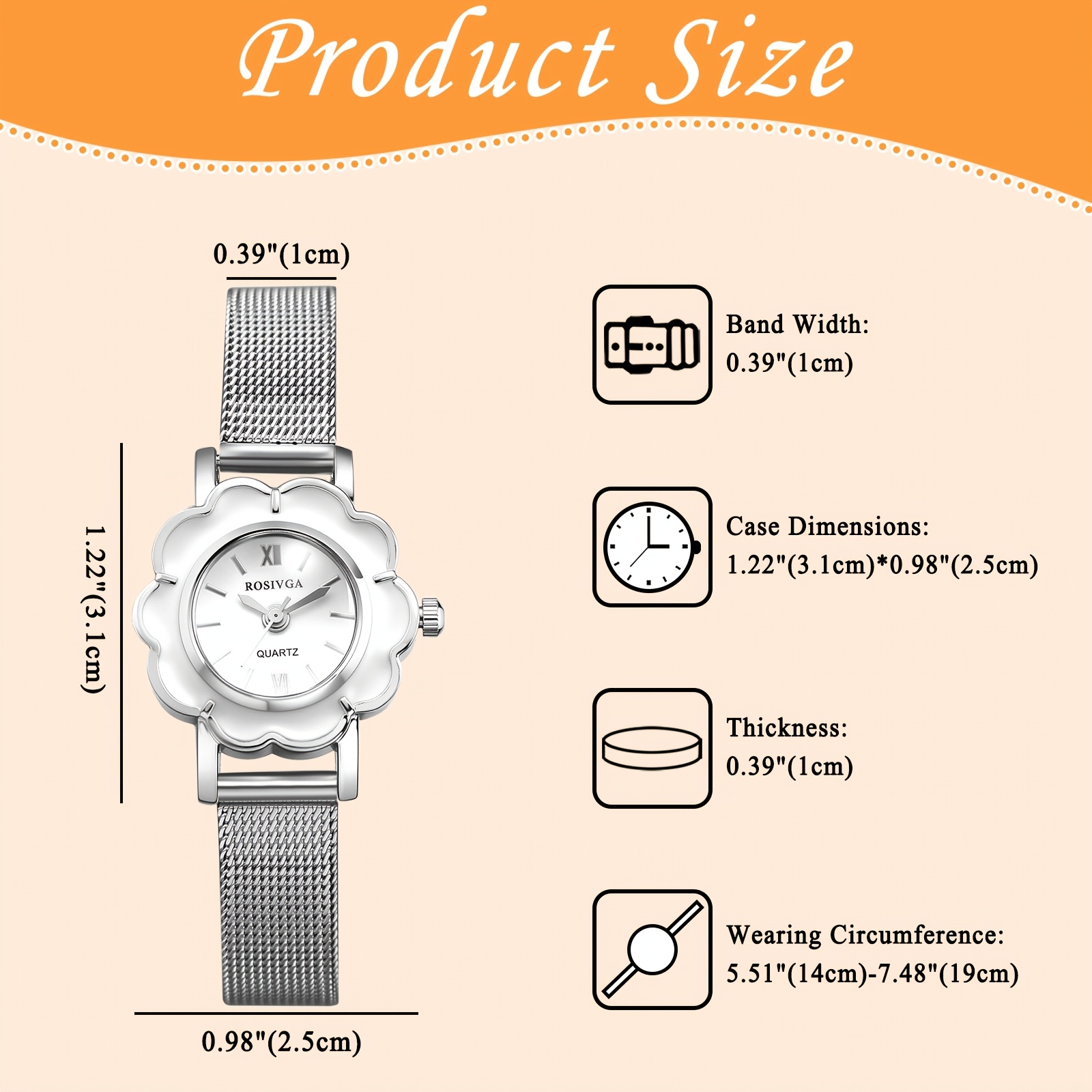 Women Floral Shape Quartz Wris - Women'S Accessories To Wear With Watch recension och pris