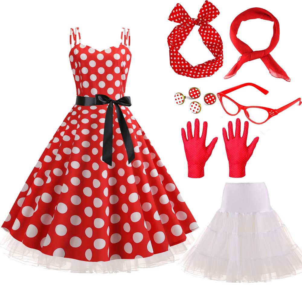 1950s 60s Carnival Costume Set - Women'S Accessories In The 1950S recension och pris