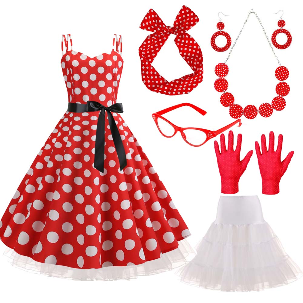 1950s 60s Carnival Costume Set - Women'S Accessories In The 1950S recension och pris