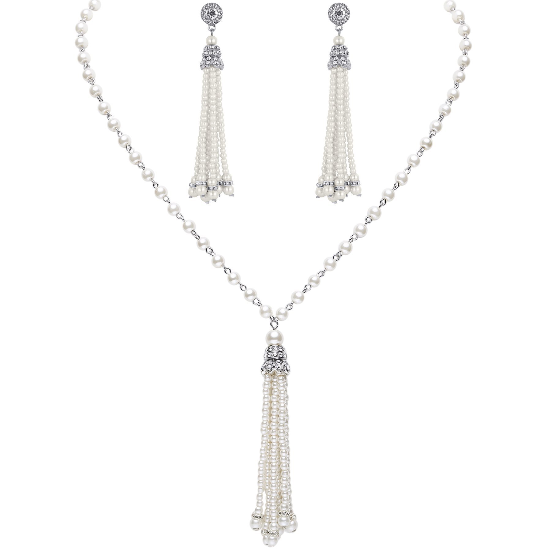 3-piece Set of Long Pearl Neck - Women'S Accessories In The 1950S recension och pris
