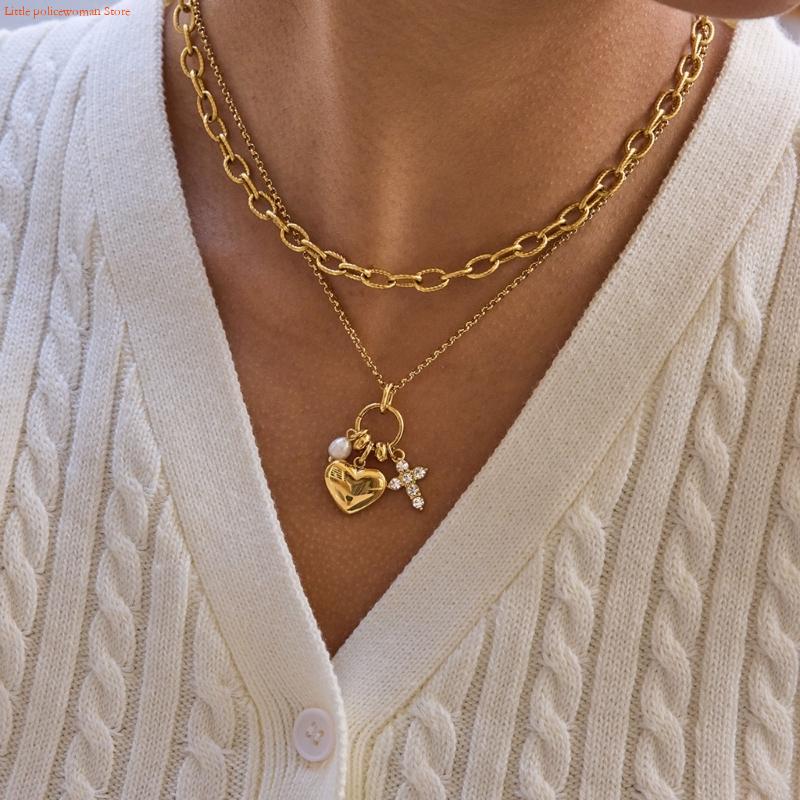 F92D Adjustable Chain Heart Cr - Women Accessories Meaning recension och pris
