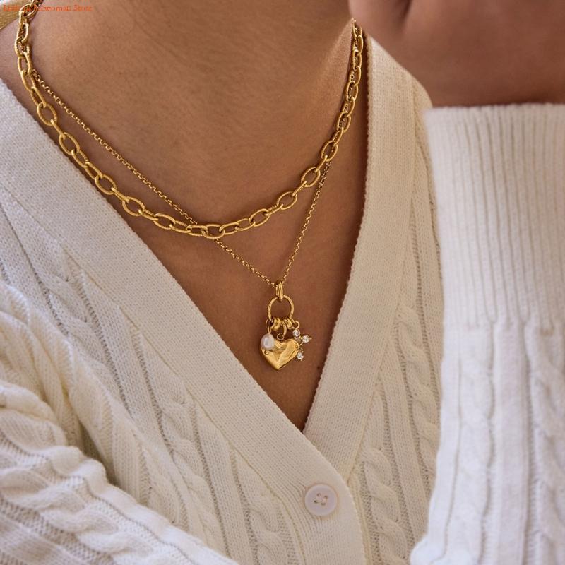 F92D Adjustable Chain Heart Cr - Women Accessories Meaning recension och pris