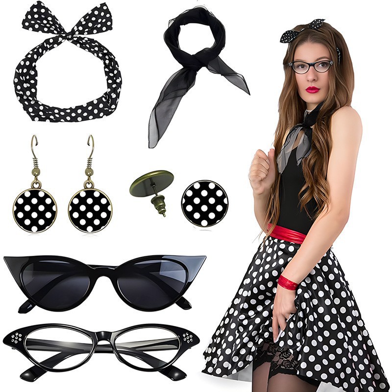 Carnival 1950S Party Polka Dot - Women'S Accessories In The 1950S recension och pris