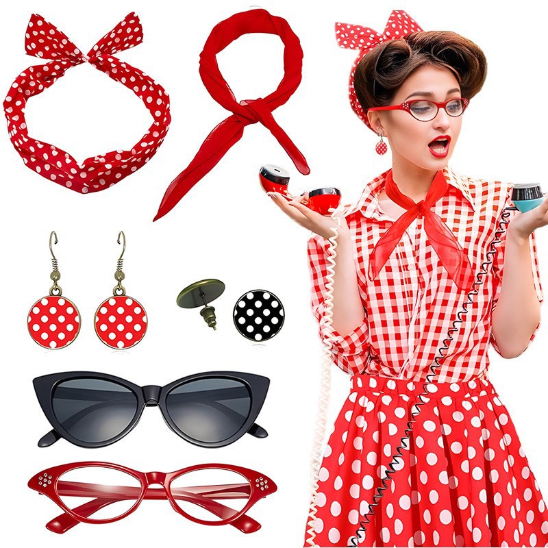 Carnival 1950S Party Polka Dot - Women'S Accessories In The 1950S recension och pris