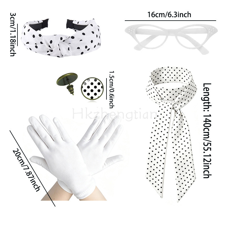 1950s Retro Polka Dot Accessor - Women'S Accessories In The 1950S recension och pris
