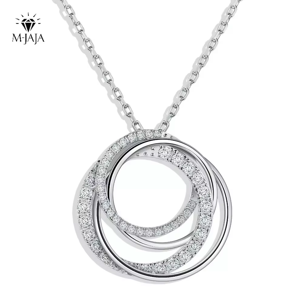 M-JAJA Moissanite Pendant Neck - Layered Necklace Set recension och pris