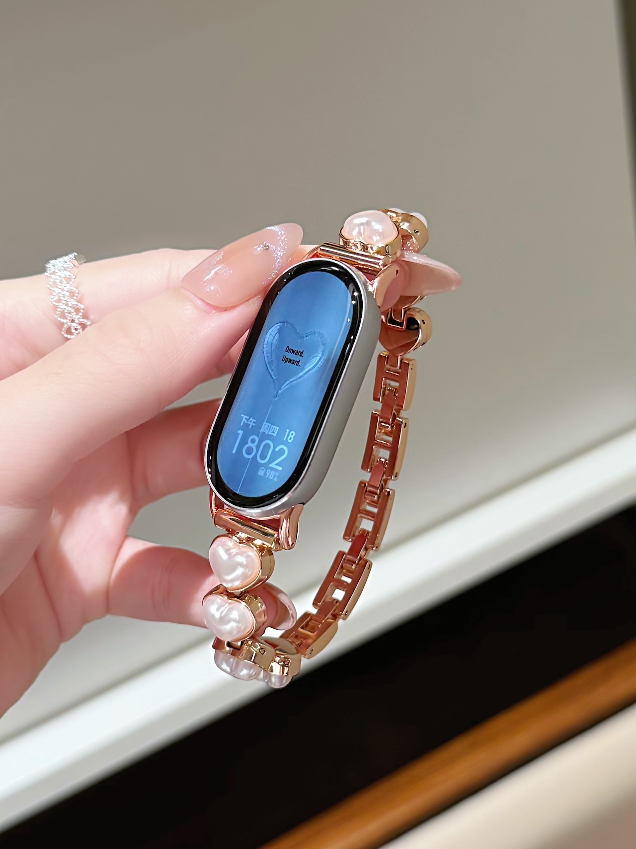 Sweet Pearl Heart Alloy Strap  - Women'S Accessories To Wear With Watch recension och pris