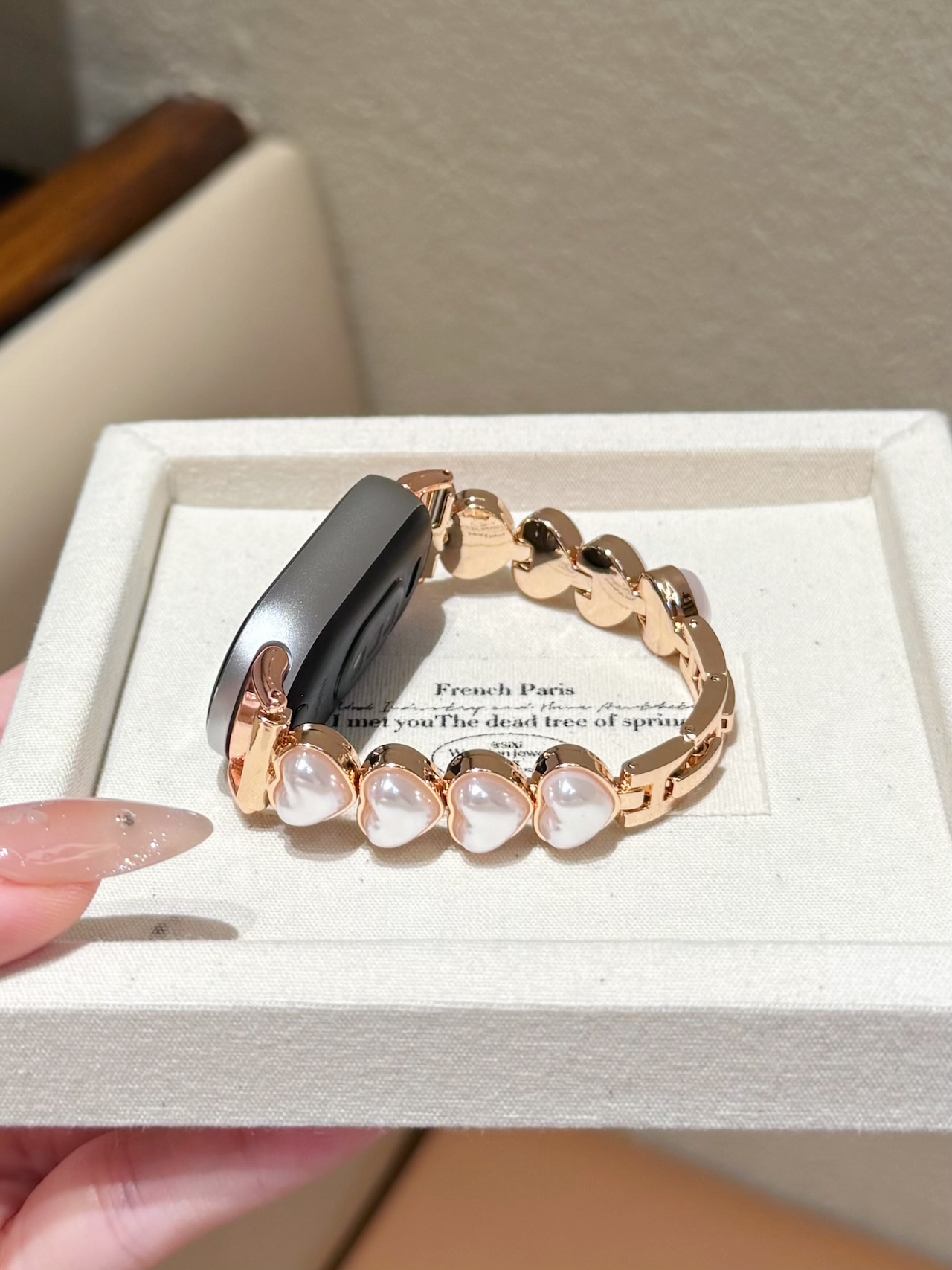 Sweet Pearl Heart Alloy Strap  - Women'S Accessories To Wear With Watch recension och pris